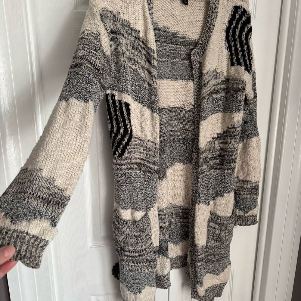 Patterned duster cardigan - Picture 2 of 4